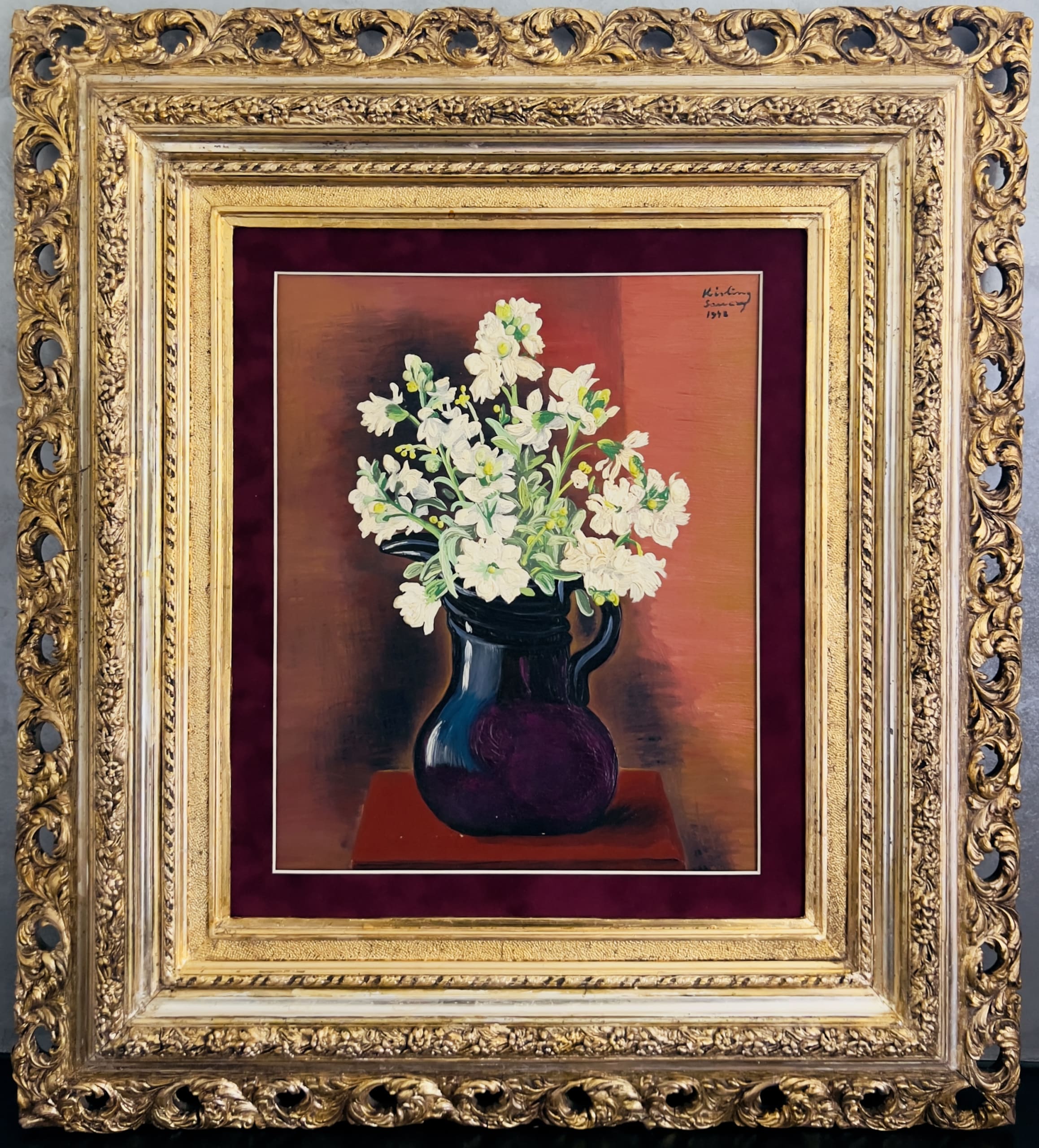 Moïse Kisling - Bouquet de giroflées, 1948