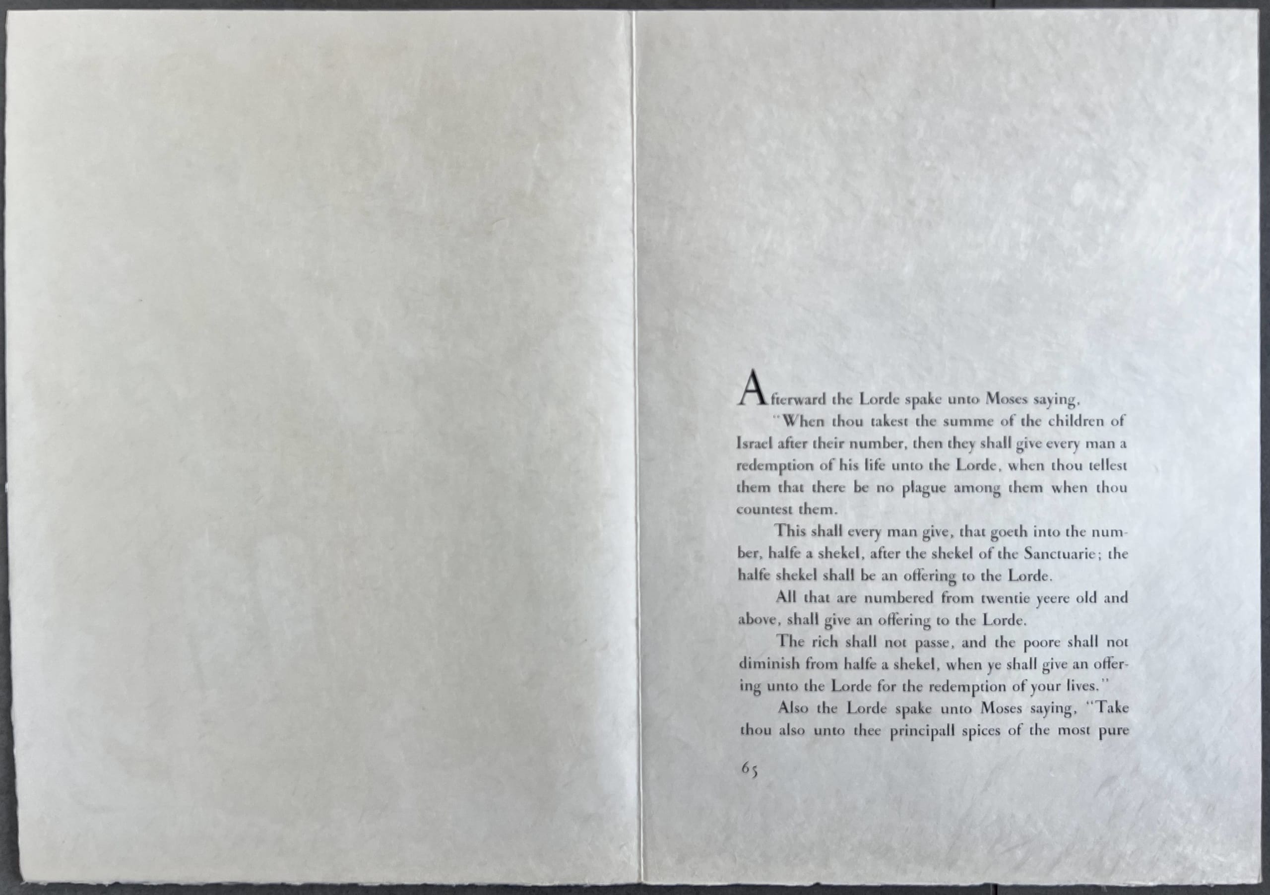 Marc Chagall - Thou shalt also anoint Aaron and his sonnes, and shalt consecrate them, that they may minister unto me in the Priests offices, 1966 - Image 8