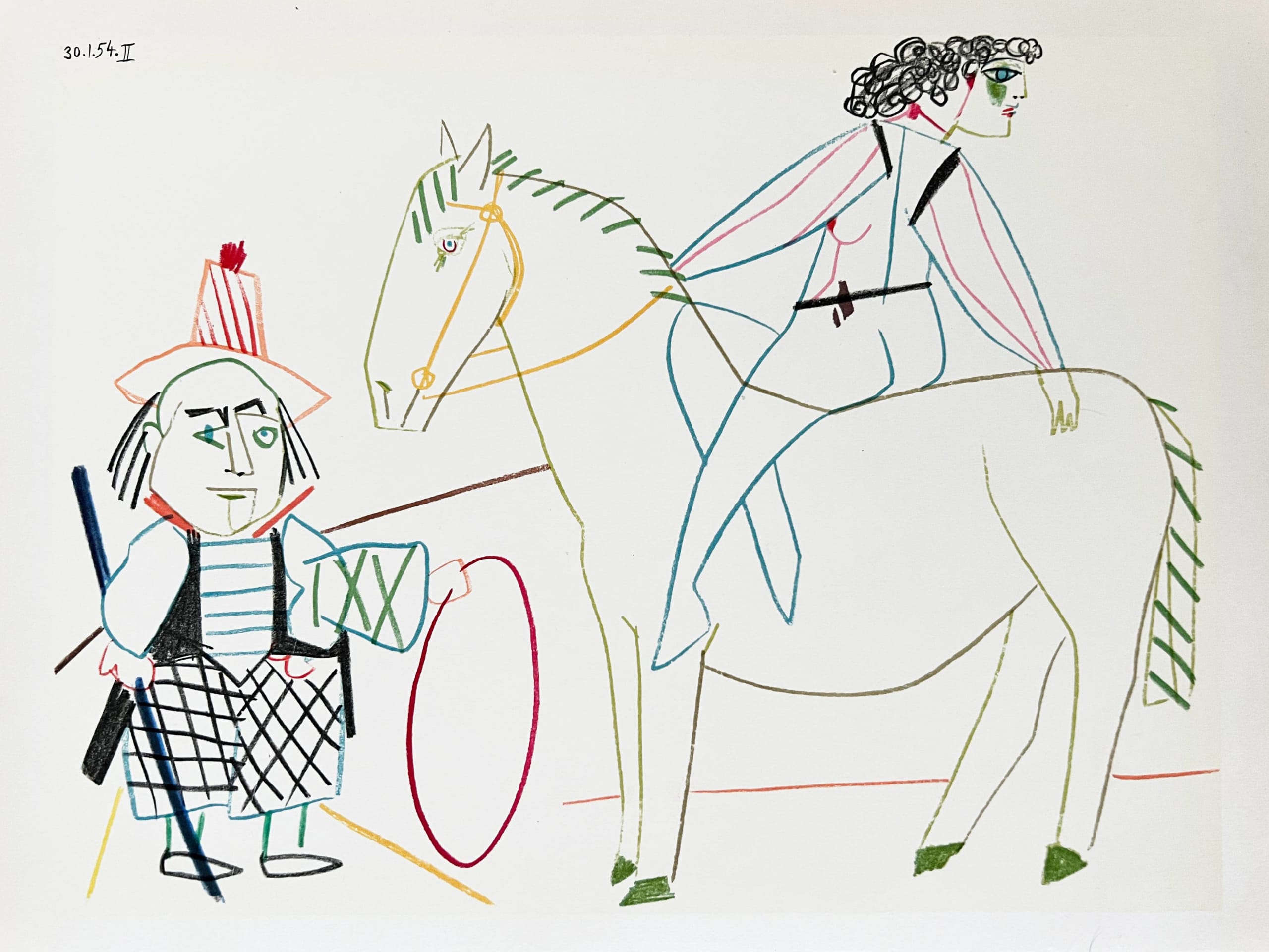 Pablo Picasso - La Comédie Humaine, 1954