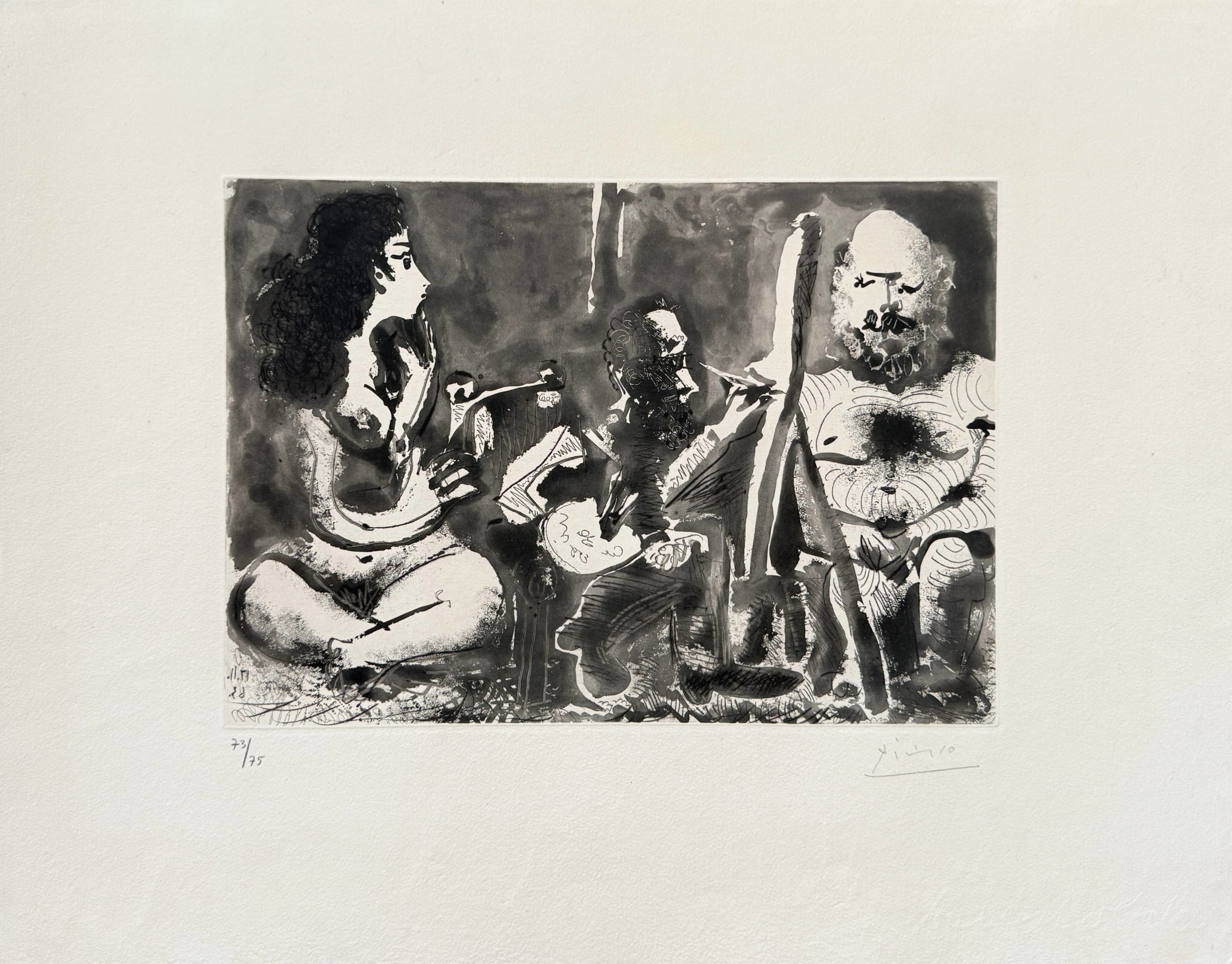 Pablo Picasso - Les bleus de Barcelone, 1963 - Image 2