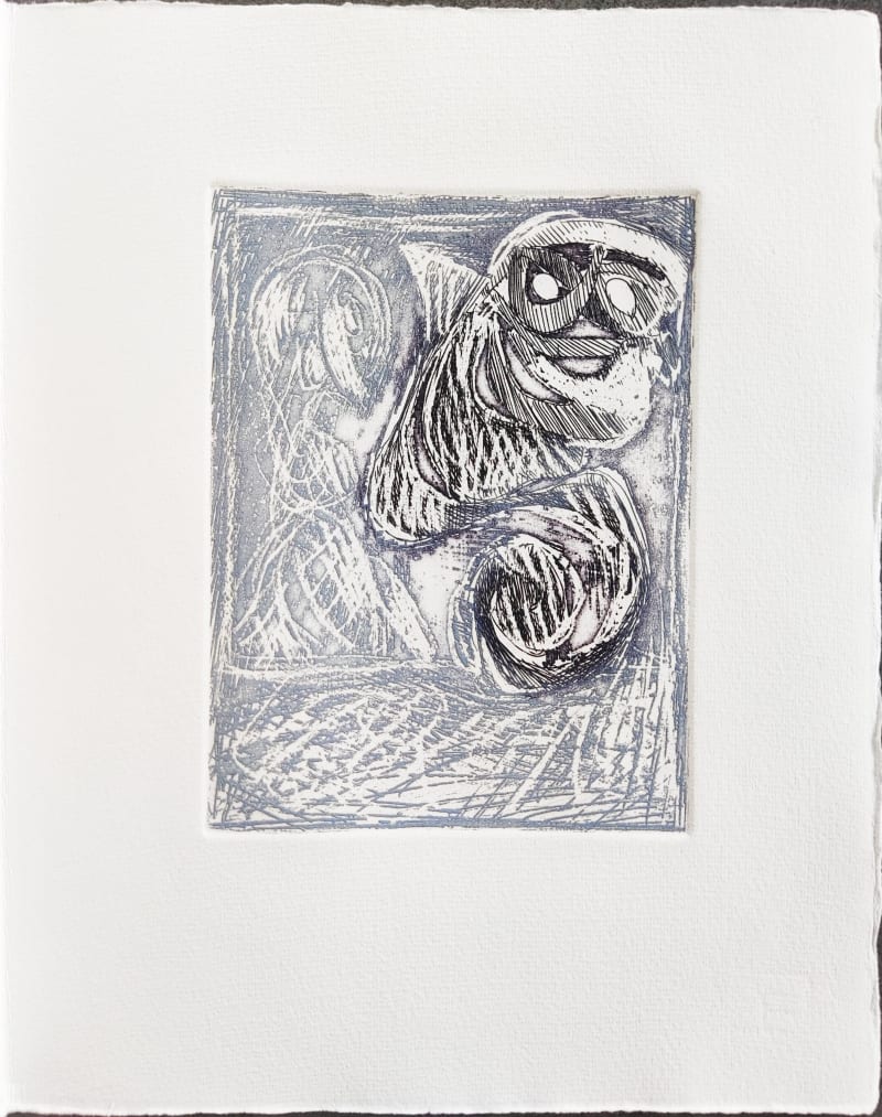 Pierre Alechinsky - Commentaire de Personnage, 1964
