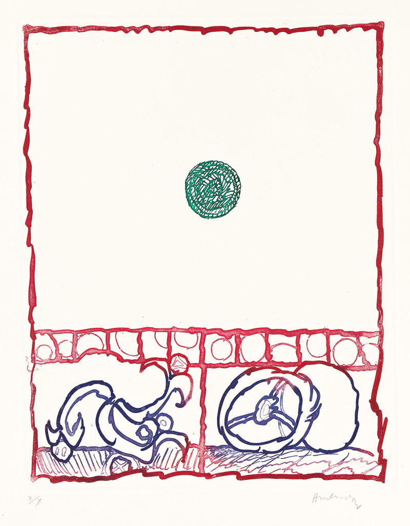 Pierre Alechinsky - Devidoirs, Planche III, 1972