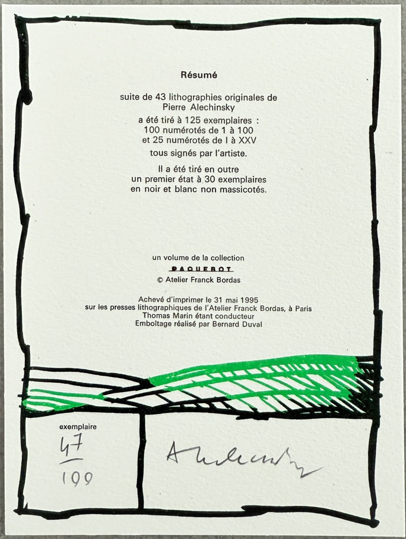 Pierre Alechinsky - Résumé, 1997 - Image 2