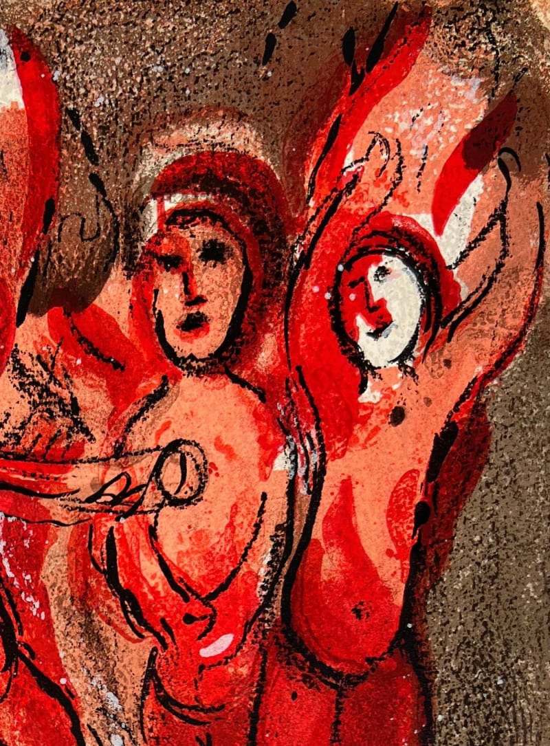 Marc Chagall - Sarah and the Angels, 1960 - Image 3