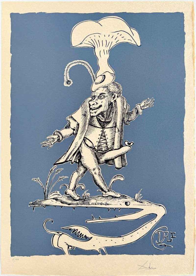 Salvador Dali - Les Songes Drôlatiques de Pantagruel, Planche IX, 1973 - Image 2