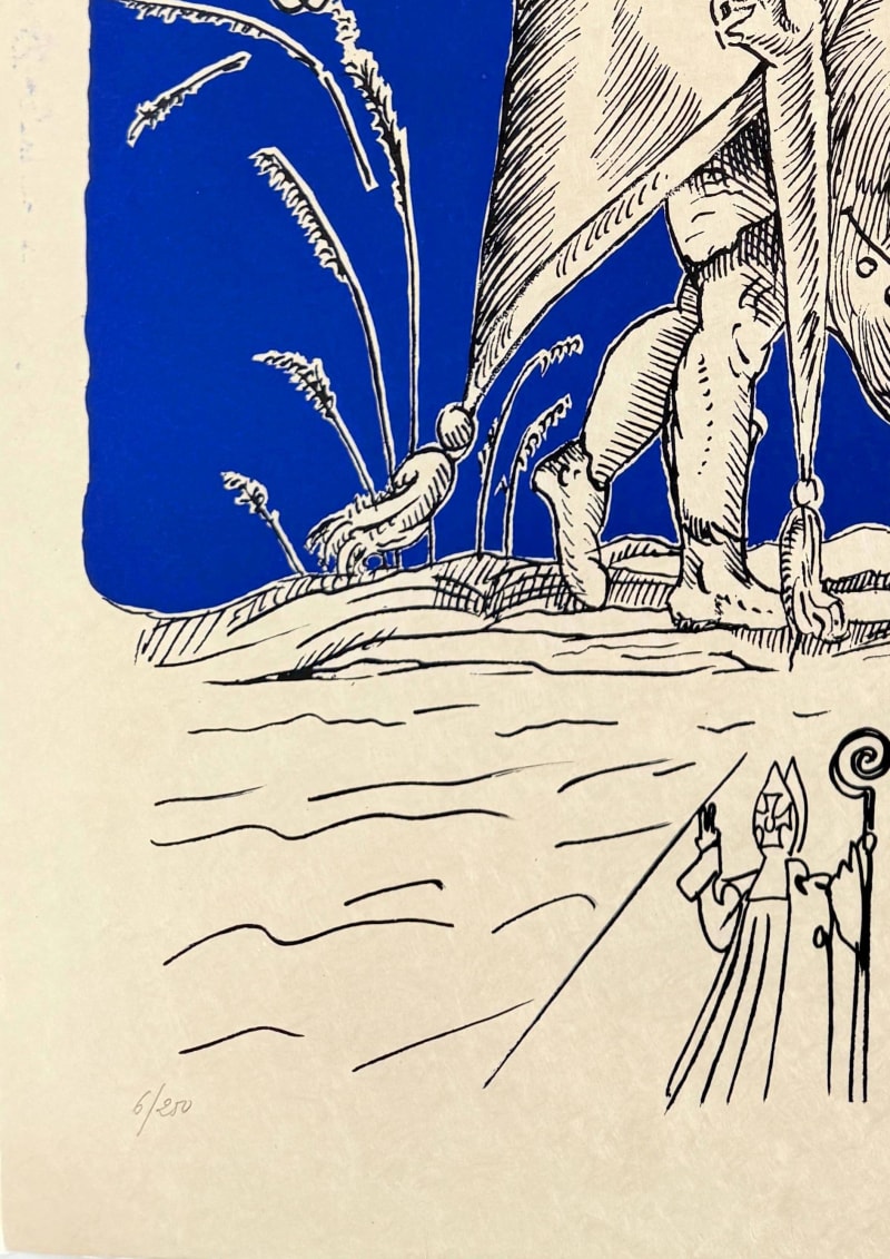 Salvador Dali - Les Songes Drôlatiques de Pantagruel, Planche XVI, 1973 - Image 5