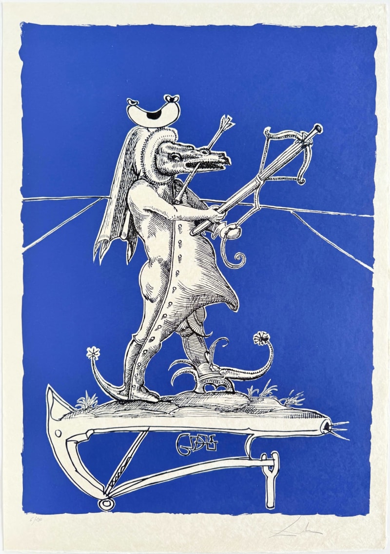 Salvador Dali - Les Songes Drôlatiques de Pantagruel, Planche XXIII, 1973 - Image 2