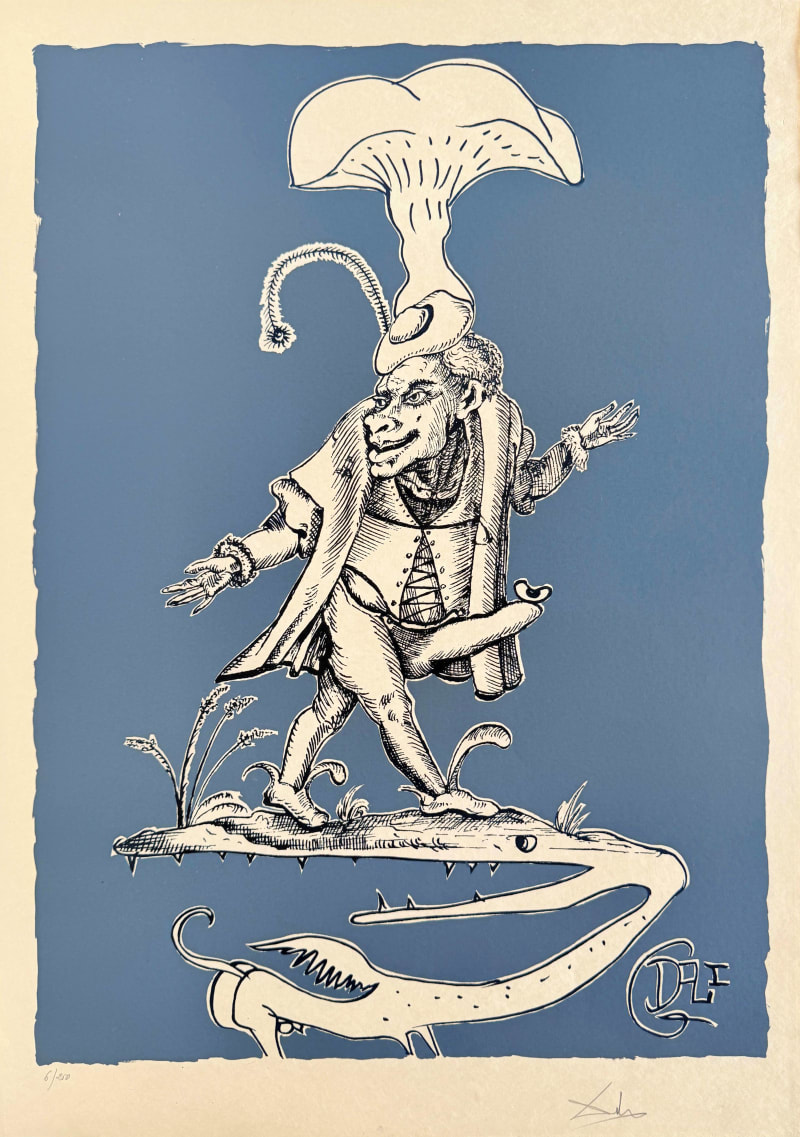 Salvador Dali - Les Songes Drôlatiques de Pantagruel, Planche IX, 1973