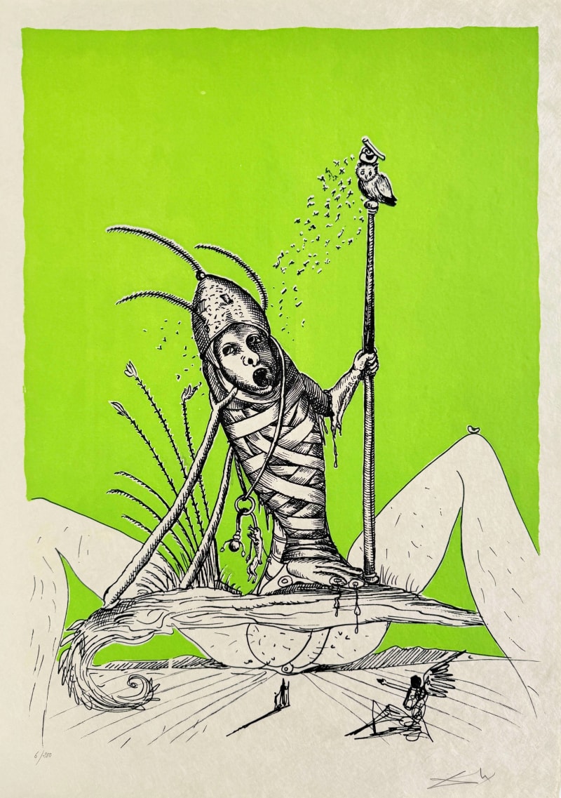 Salvador Dali - Les Songes Drôlatiques de Pantagruel, Planche XV, 1973