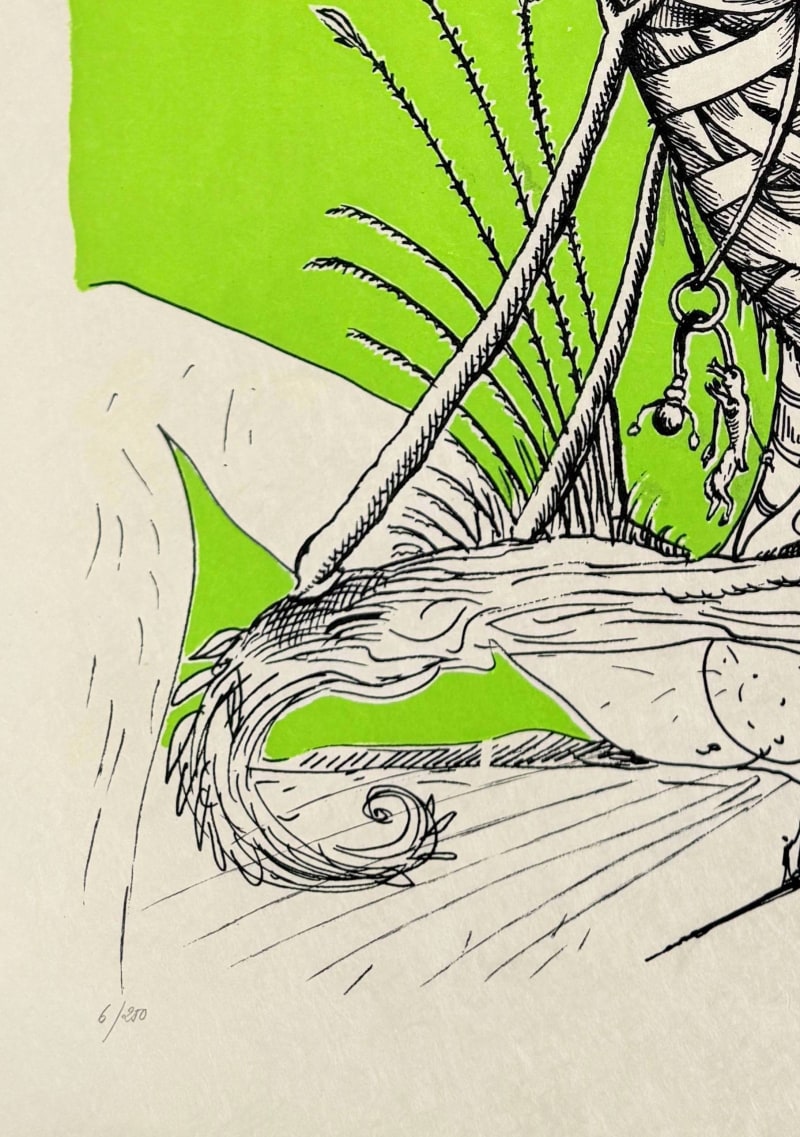 Salvador Dali - Les Songes Drôlatiques de Pantagruel, Planche XV, 1973 - Image 4
