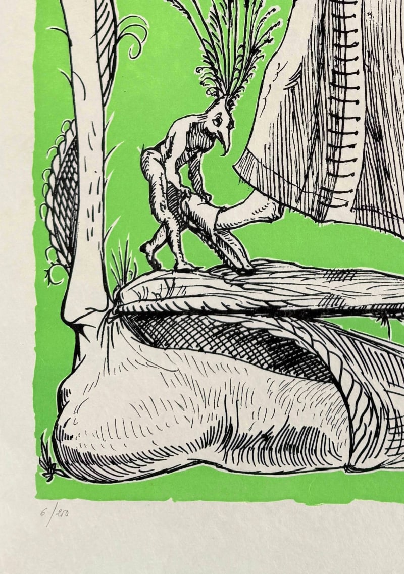 Salvador Dali - Les Songes Drôlatiques de Pantagruel, Planche XI, 1973 - Image 4