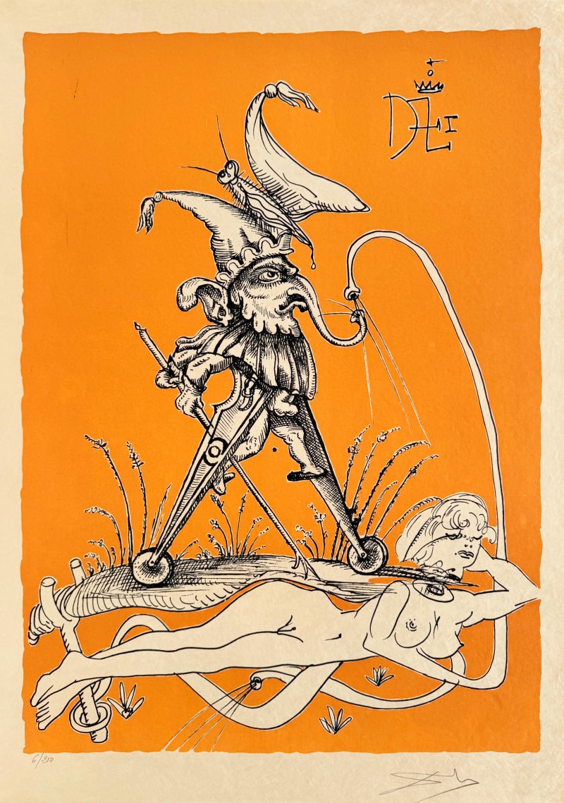 Salvador Dali - Les Songes Drôlatiques de Pantagruel, Planche VII, 1973