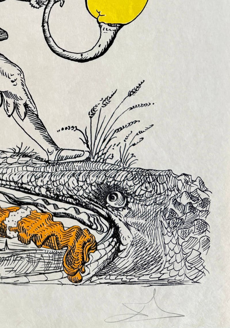 Salvador Dali - Les Songes Drôlatiques de Pantagruel, Planche XXII, 1973 - Image 6