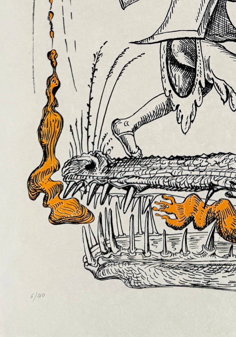 Salvador Dali - Les Songes Drôlatiques de Pantagruel, Planche XXII, 1973 - Image 5