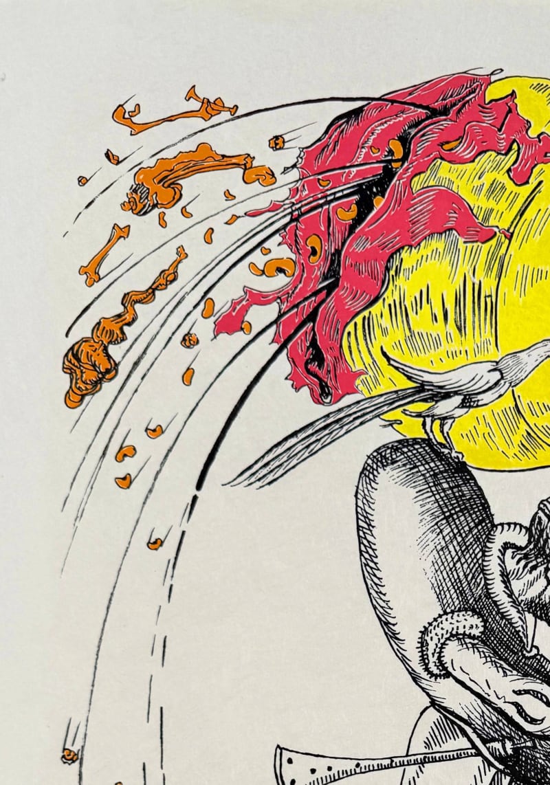 Salvador Dali - Les Songes Drôlatiques de Pantagruel, Planche XXII, 1973 - Image 3