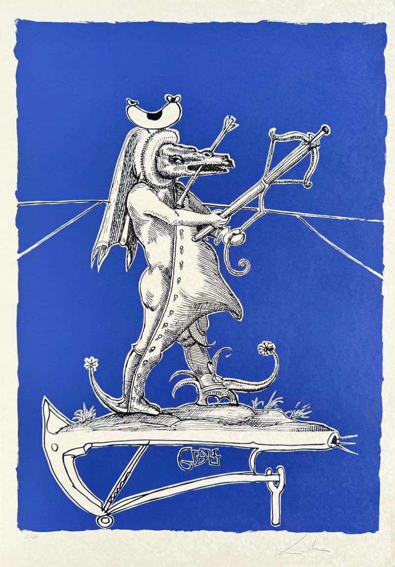 Salvador Dali - Les Songes Drôlatiques de Pantagruel, Planche XXIII, 1973