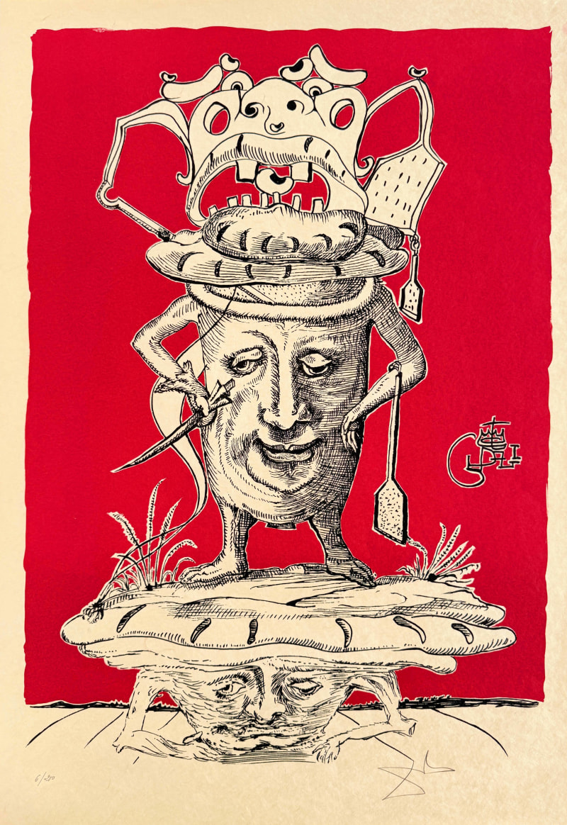 Salvador Dali - Les Songes Drôlatiques de Pantagruel, Planche XII, 1973