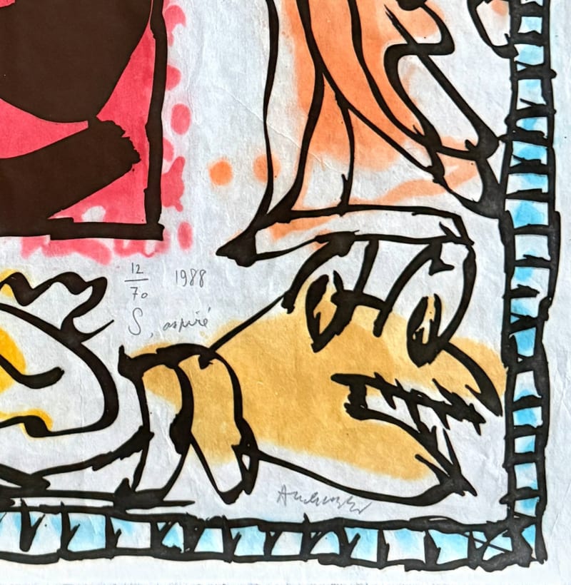 Pierre Alechinsky - S aspiré, 1988 - Image 5