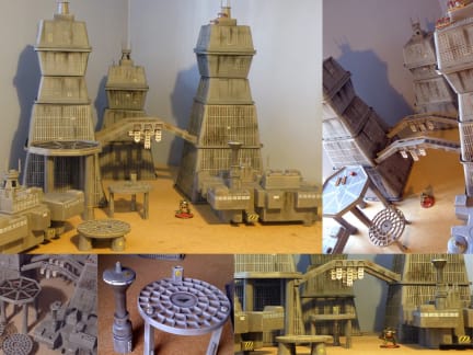 Imperial City and Spaceport Terrain - Apocolocyntosis