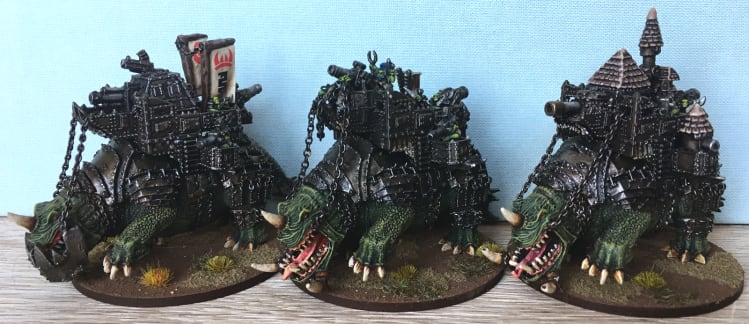 Gargantuan Squiggoths - Warmaster Nice