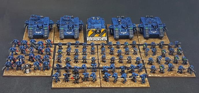 Crimson Fists Epic Armageddon Battleforce - Darios