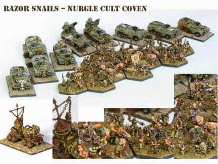 Nurgle Cult Coven - Razor Snails
