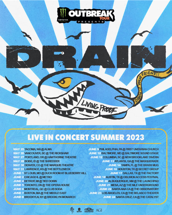 DRAIN Announce US Headlining Tour ‘Monster Energy Outbreak Tour Presents: DRAIN’