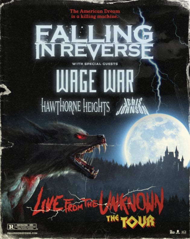 Falling In Reverse Announce  "Live From The Unkown"  Winter 2022 Headline Tour