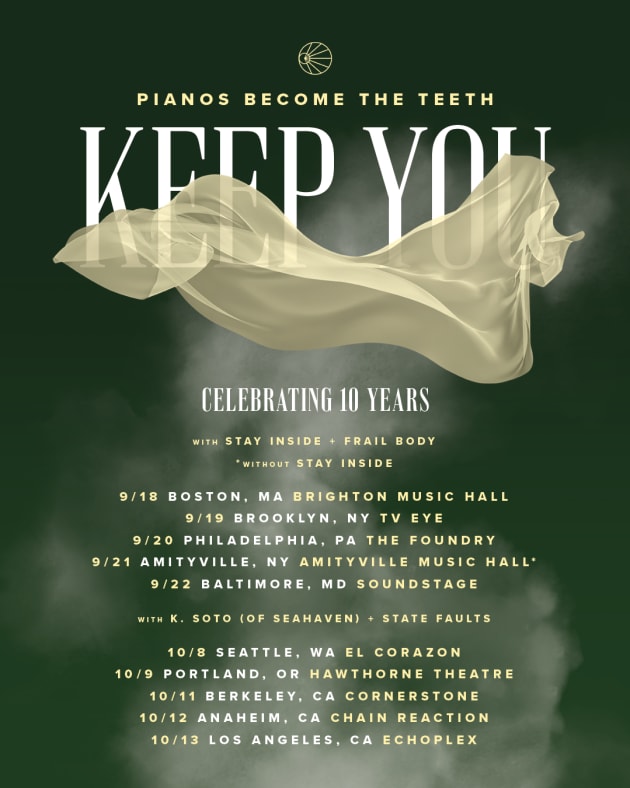 Pianos Become The Teeth Celebrate 10 Years Of ‘Keep You’ With Digital Deluxe Album, Out Now