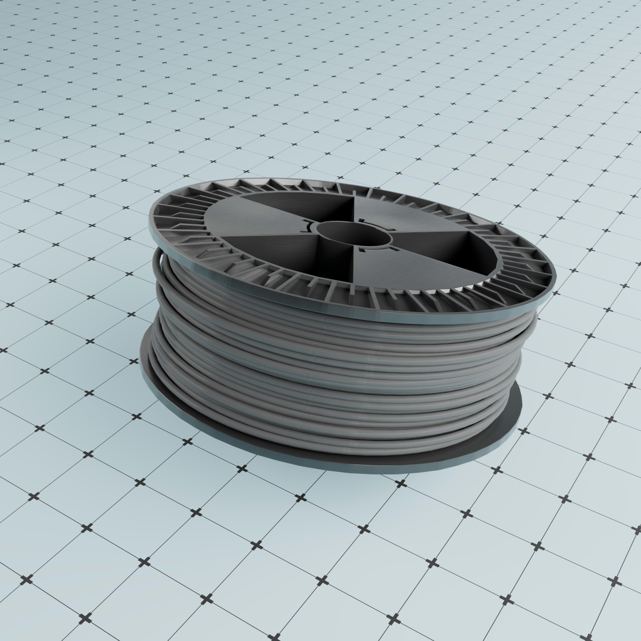 PVC Grå RAL 7011 på rull á 3,5 kg Ø3mm Sveisetråd