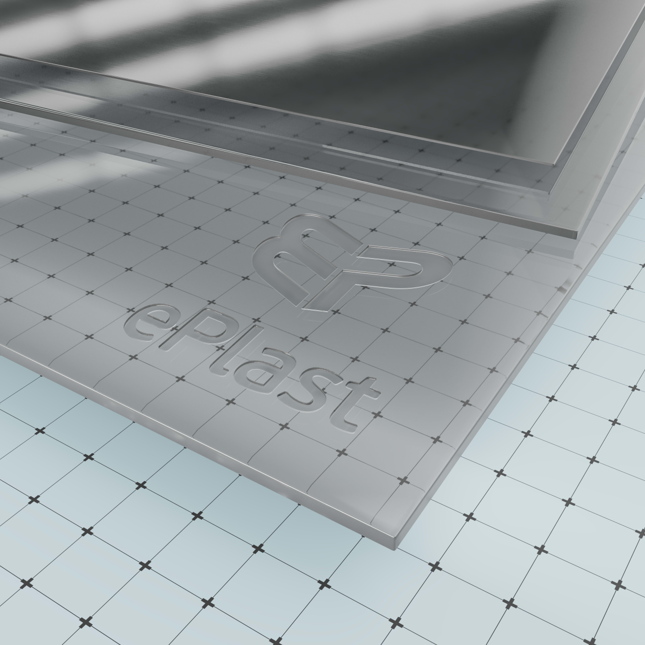 PC Grå transparent UV 133 5x3050x2050mm