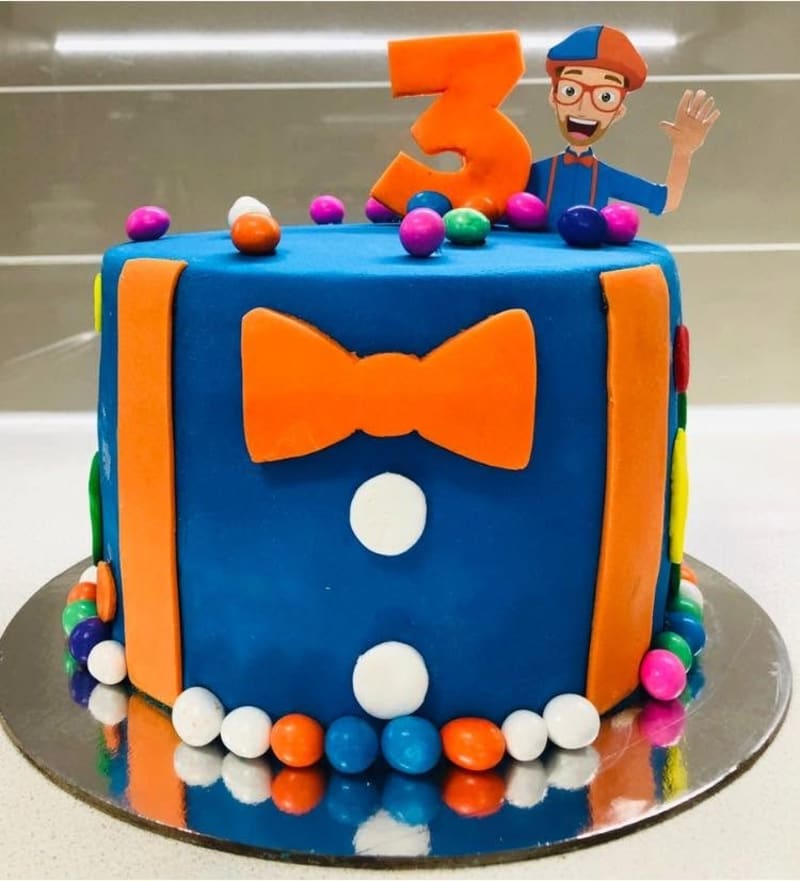 Blippi birthday cake