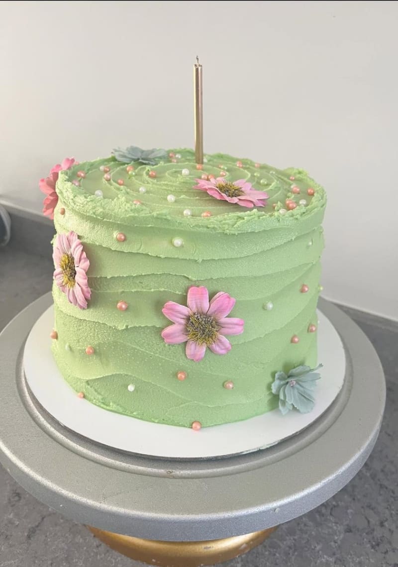 Floral birthday cake