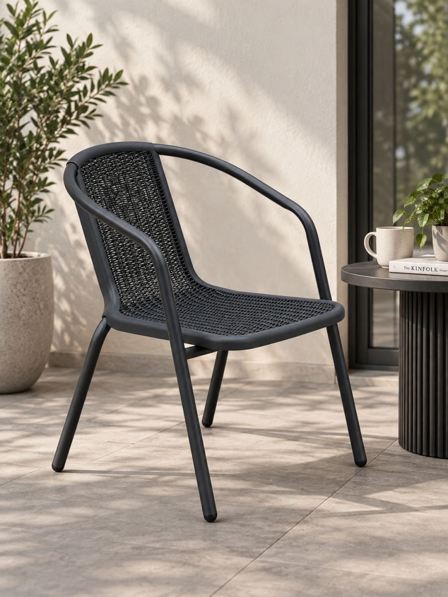 Modern Woven Outdoor Chair, view 7