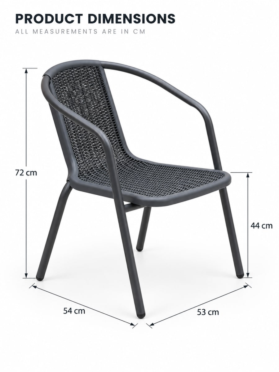 Modern Woven Outdoor Chair, view 6