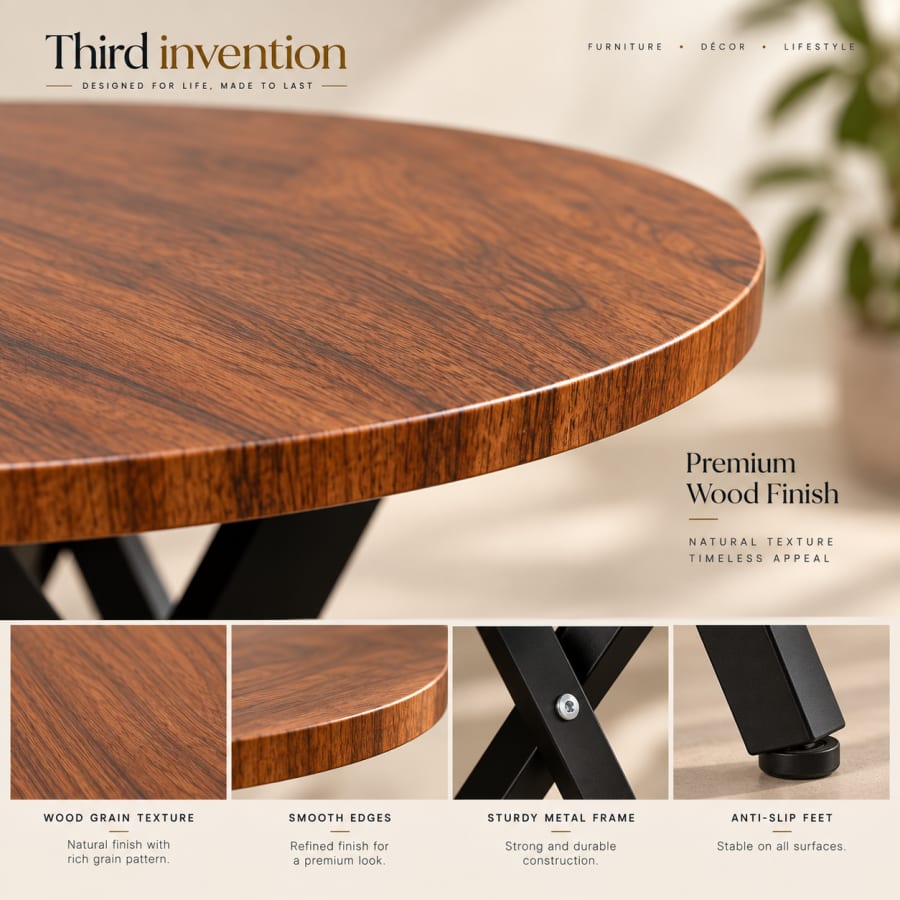 Noma Round Folding Table, view 5