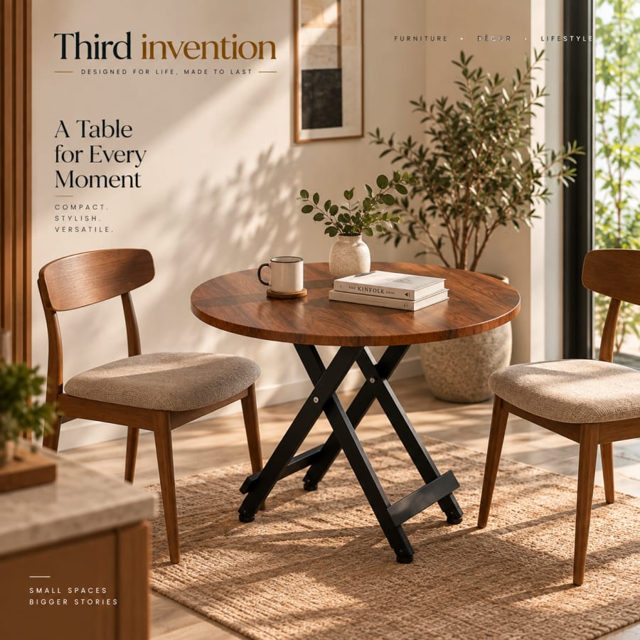 Noma Round Folding Table, view 7