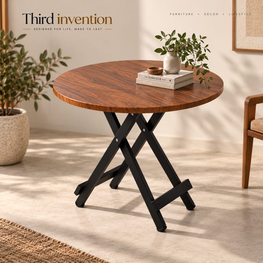 Noma Round Folding Table, view 2