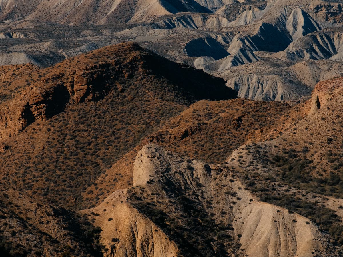 Desierto de Tabernas, en Almería, histórico escenario de rodajes de cine