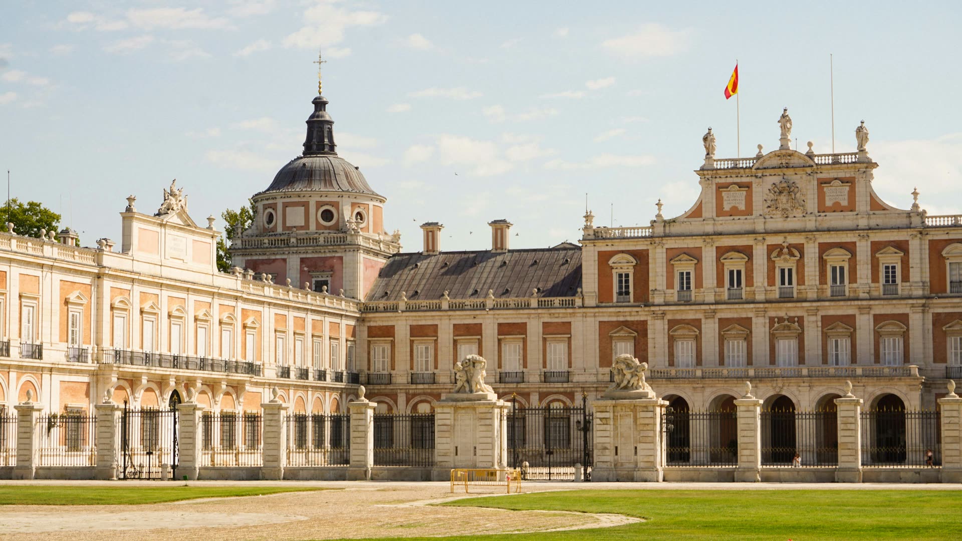 Vista aérea de Aranjuez y su entorno junto al río Tajo