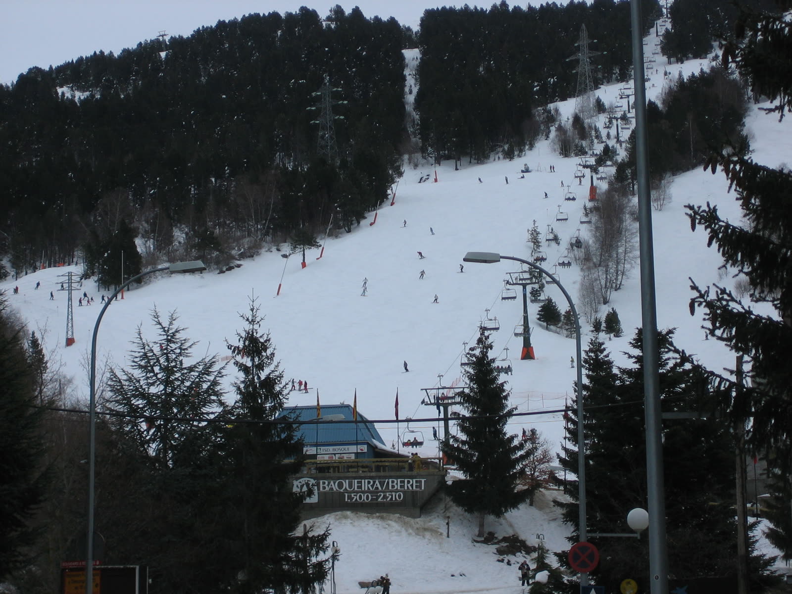 Pistas de esquí de Baqueira-Beret vistas desde la cota 1.500