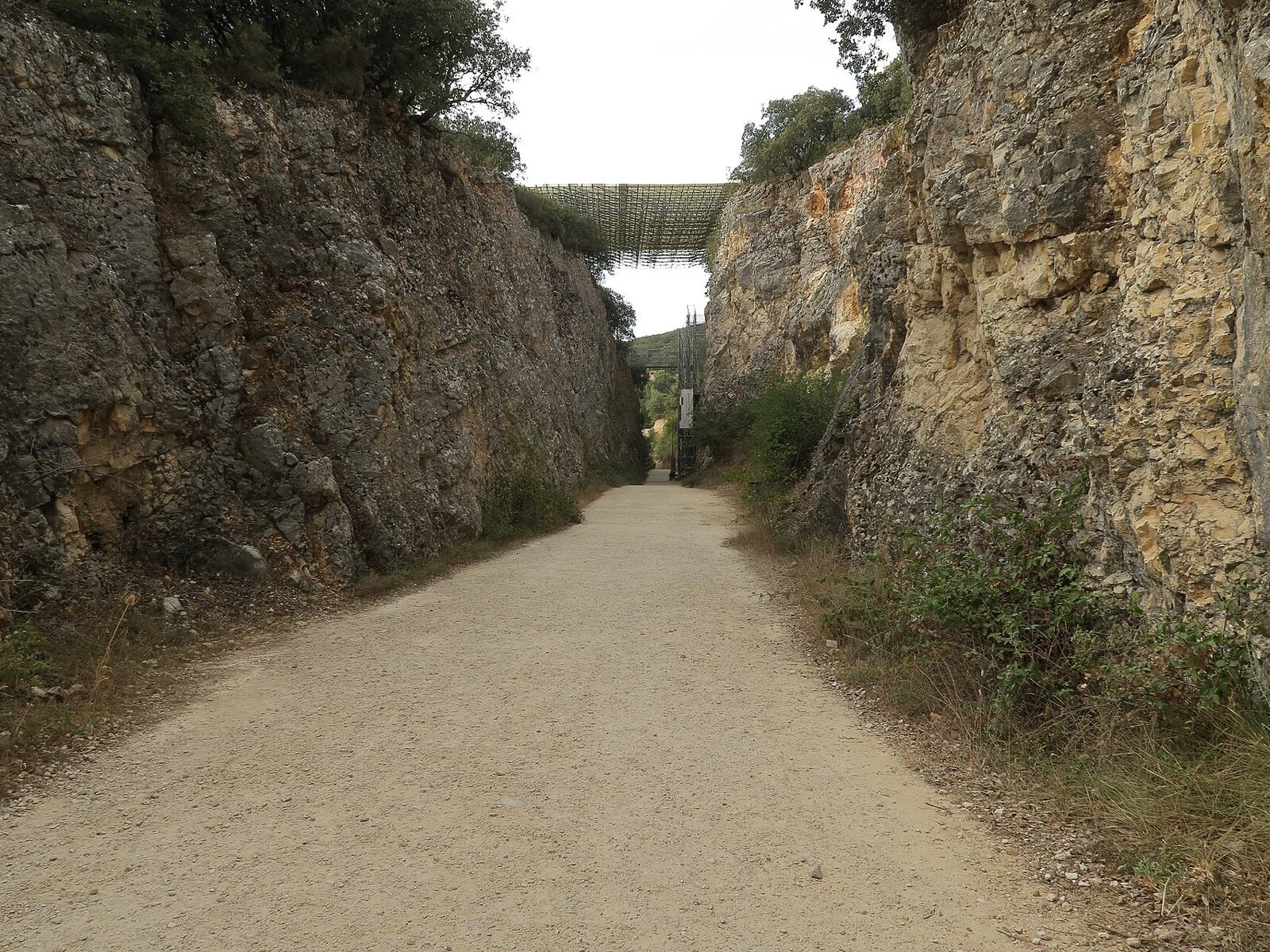 Trinchera del Ferrocarril en el yacimiento arqueológico de Atapuerca, Burgos