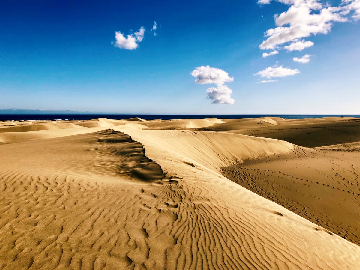 Dunas de arena en un paraje costero español
