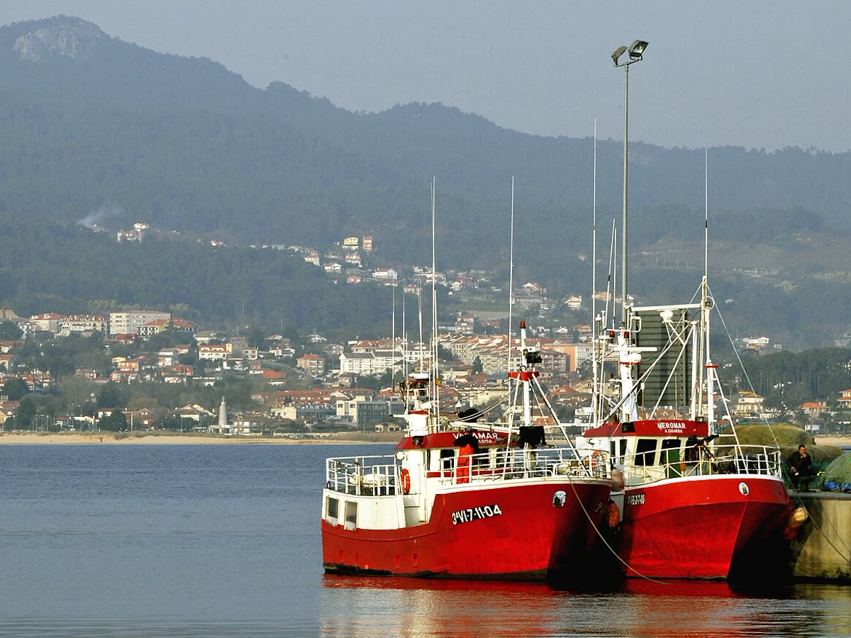 Puerto pesquero español con barcas tradicionales — Desembocadura del Júcar y playas