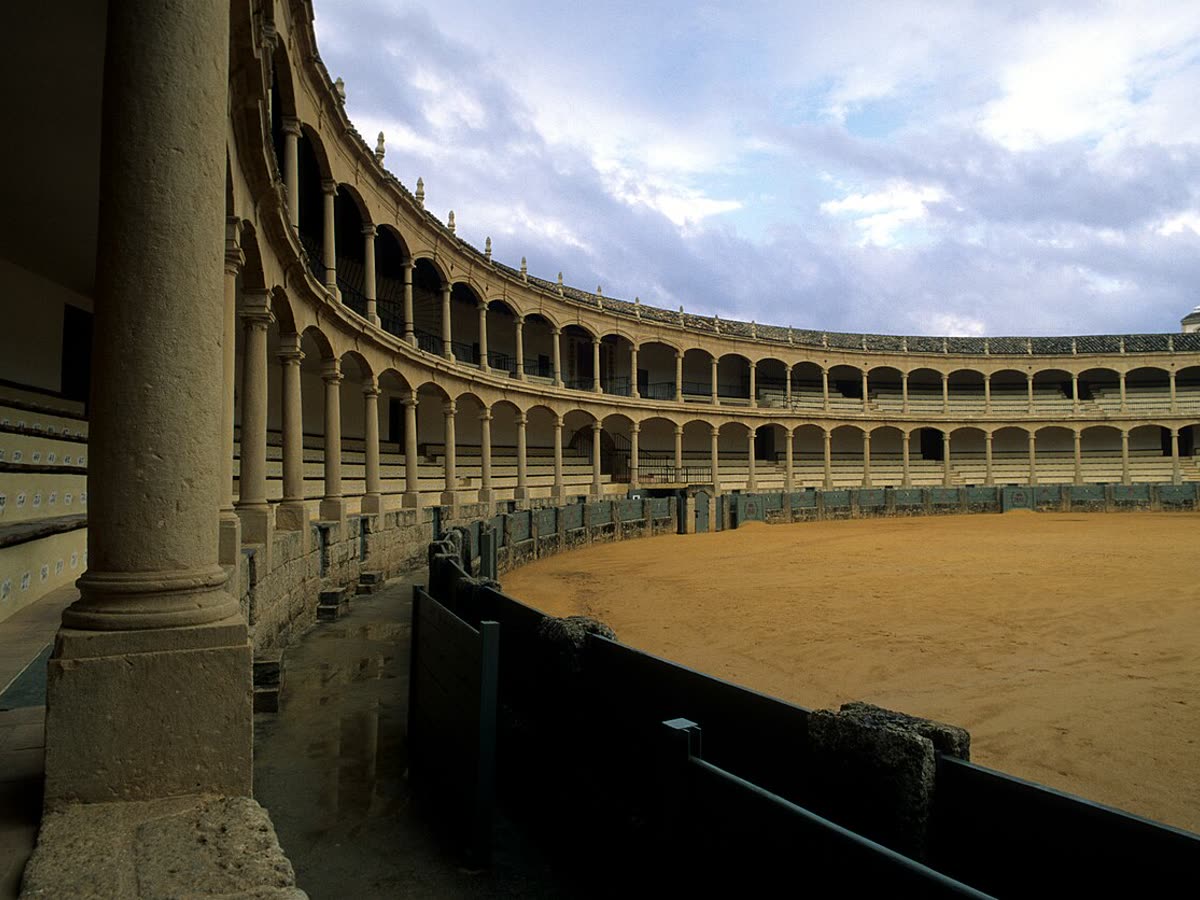 Interior neoclásico de la Plaza de Toros de Ronda, Real Maestranza de Caballería