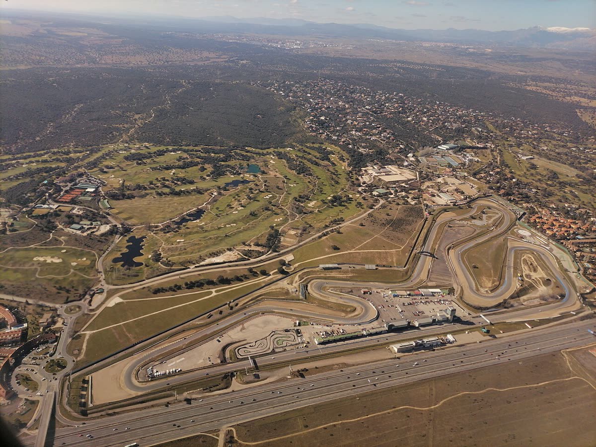 Vista aérea del Circuito del Jarama en San Sebastián de los Reyes
