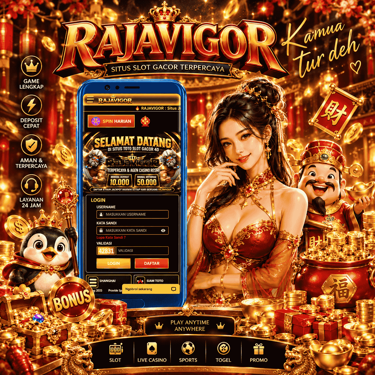 RAJAVIGOR | Daftar Scatter Hitam Raja Vigor Slot Gacor Deposit Via Qris 24 Jam Online