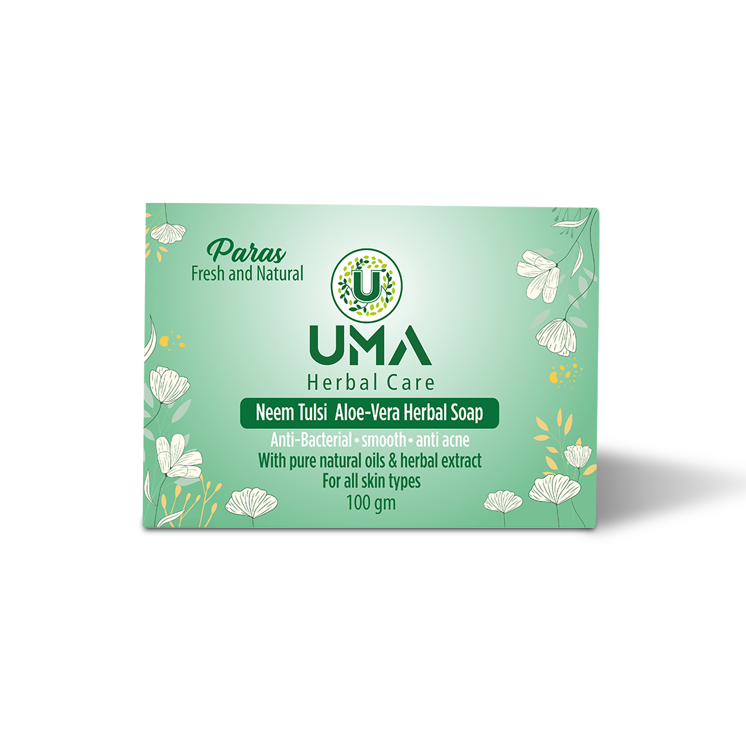 UMA Herbal Care Neem Tulsi Aloe-Vera Herbal Soap