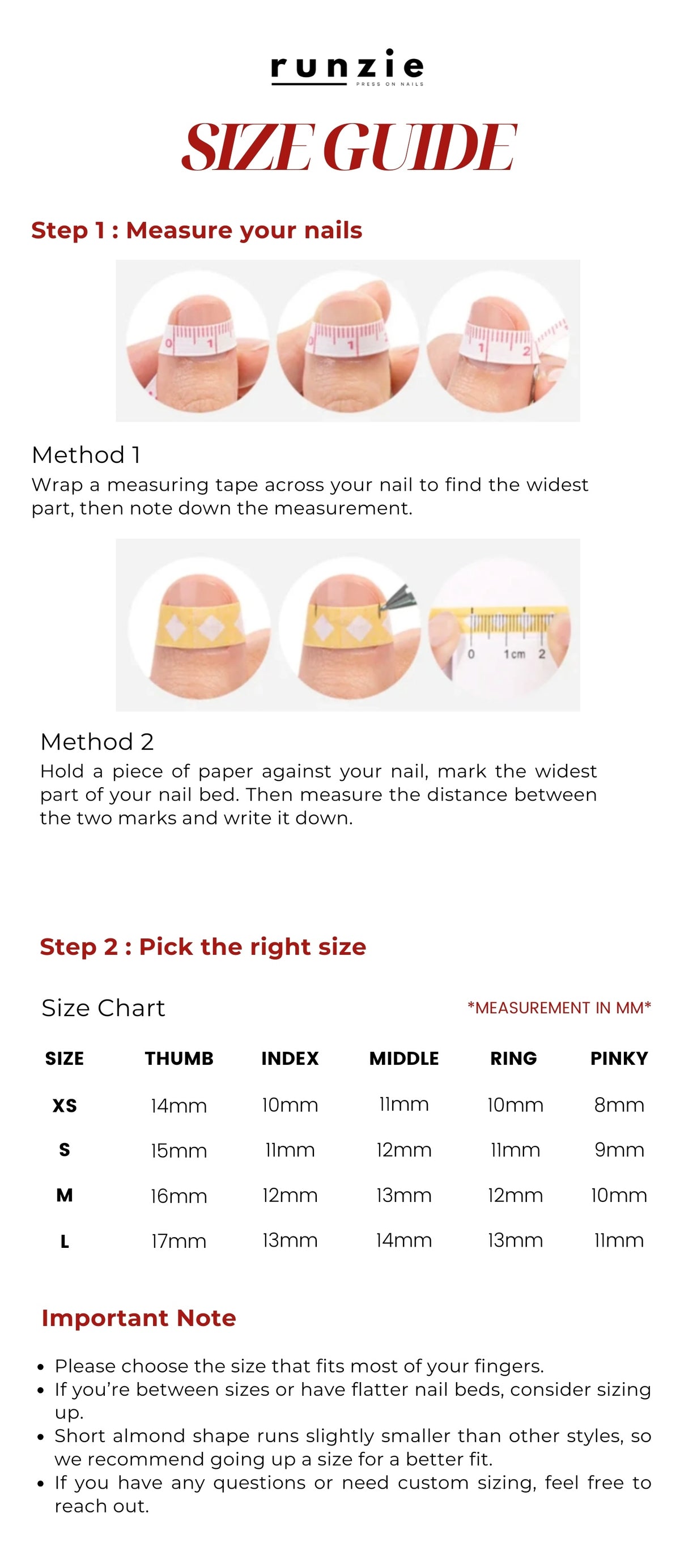 Size Guide