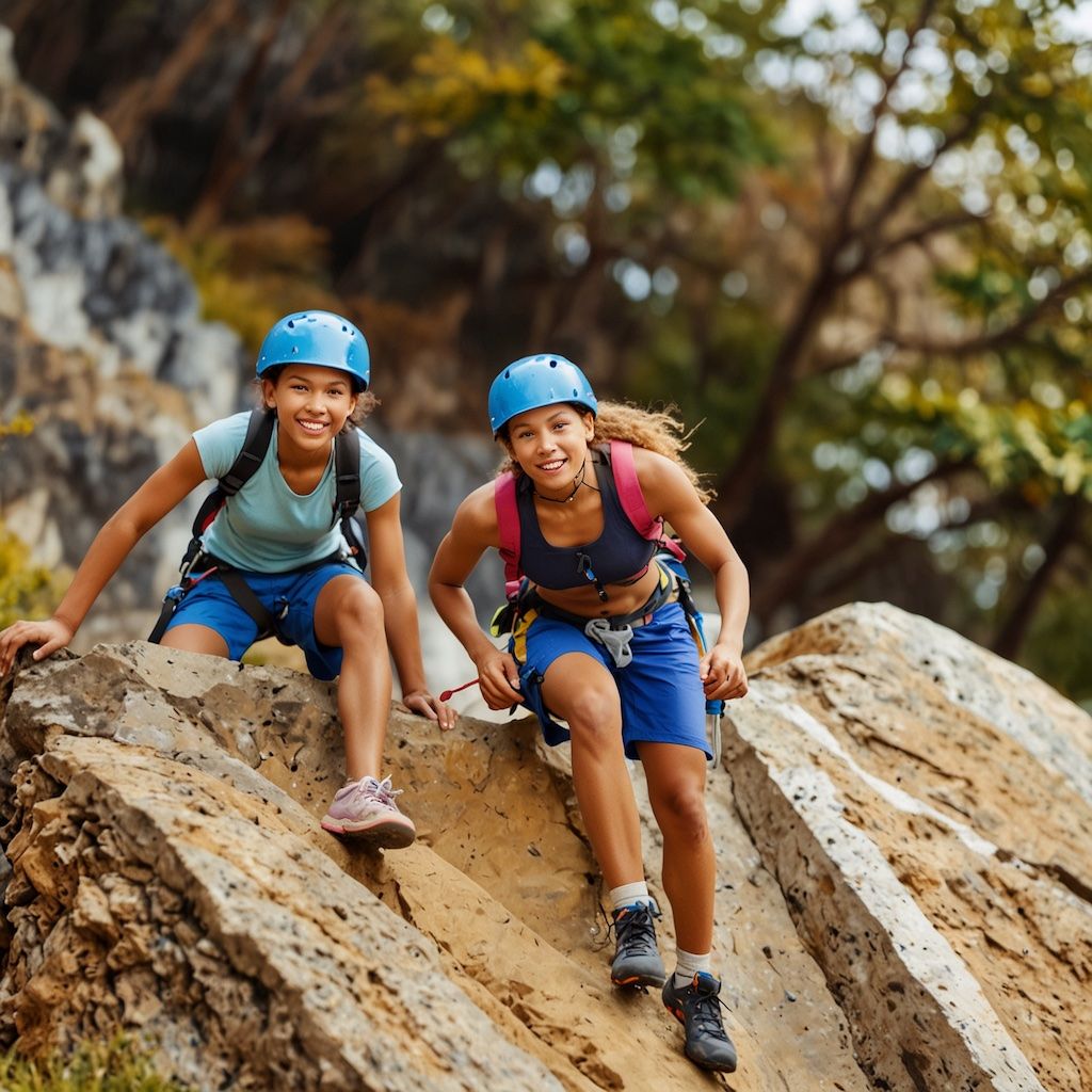 beginner course enjoying climbing with joy and engagement